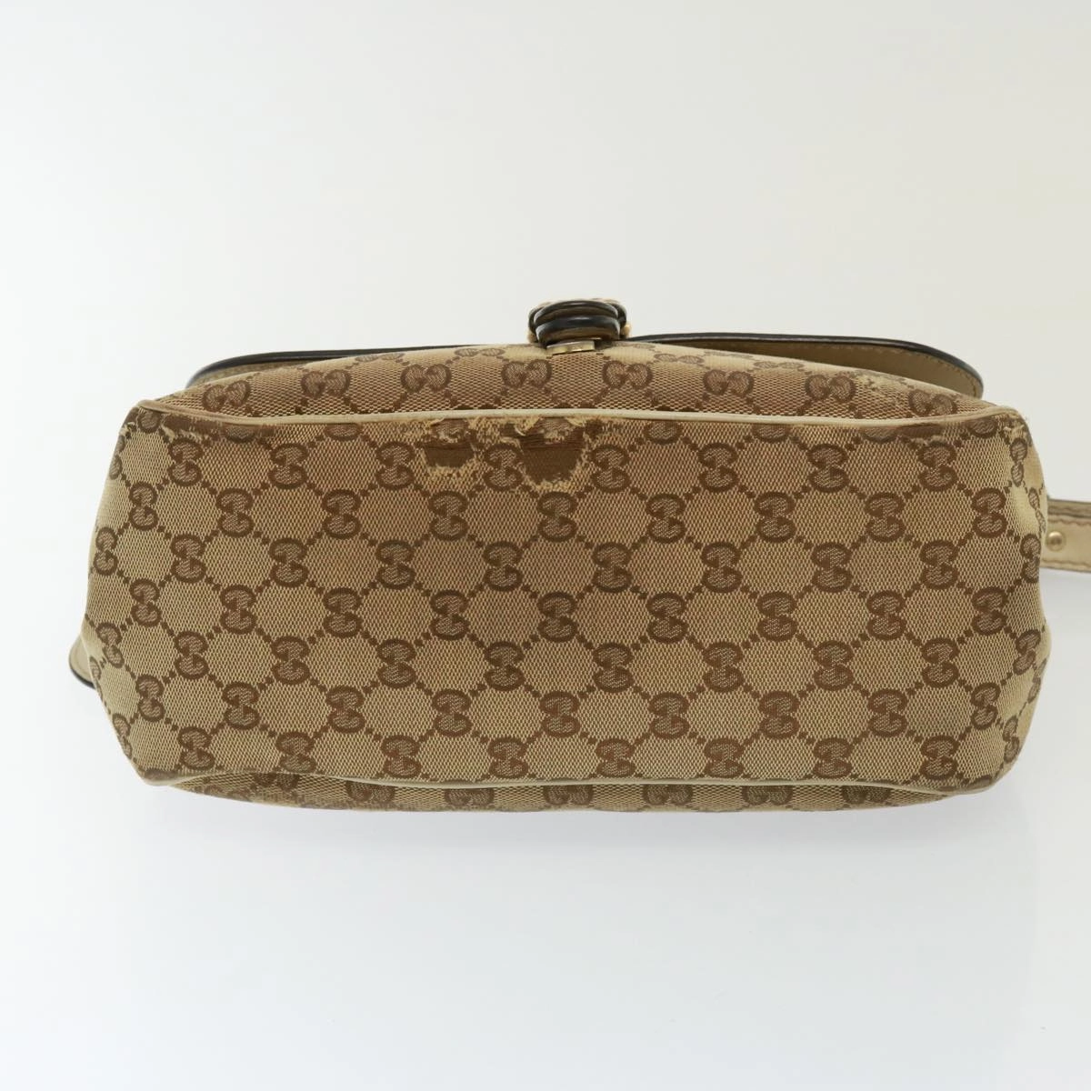 GUCCI GG Canvas Shoulder Bag Beige 308452  77733