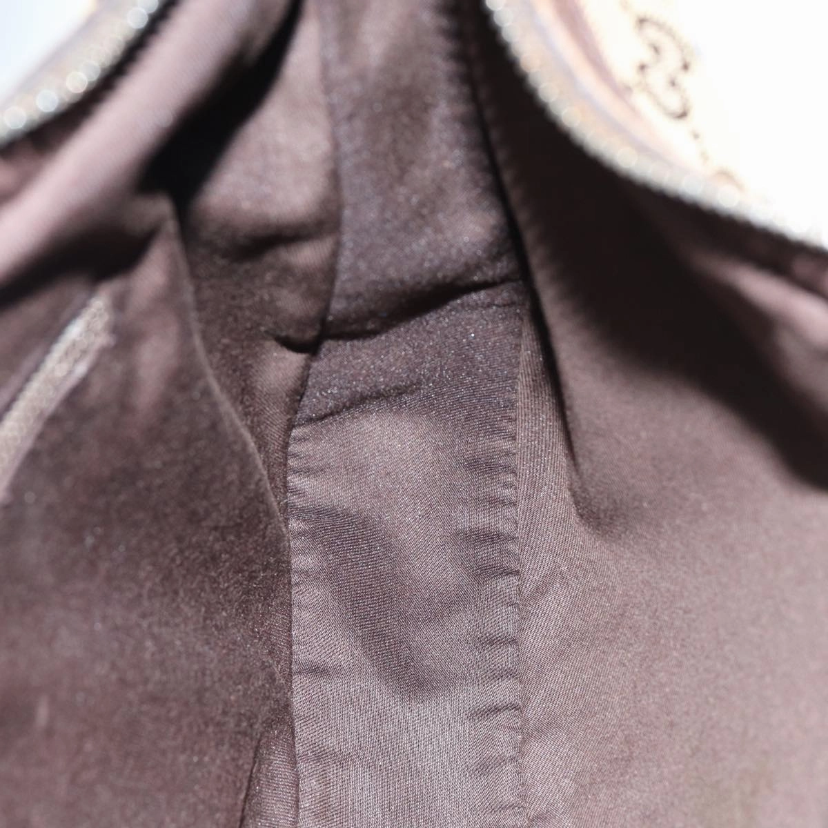 GUCCI GG Canvas Shoulder Bag Beige Brown 122709  82825