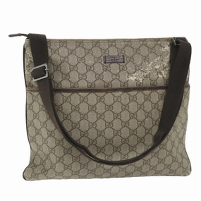 GUCCI GG Canvas Shoulder Bag Coated Canvas Beige 141198 1265