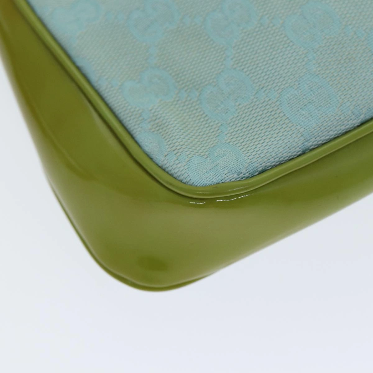 GUCCI GG Canvas Shoulder Bag Light Blue 001 4152  82144
