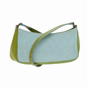 GUCCI GG Canvas Shoulder Bag Light Blue 001 4152  82144