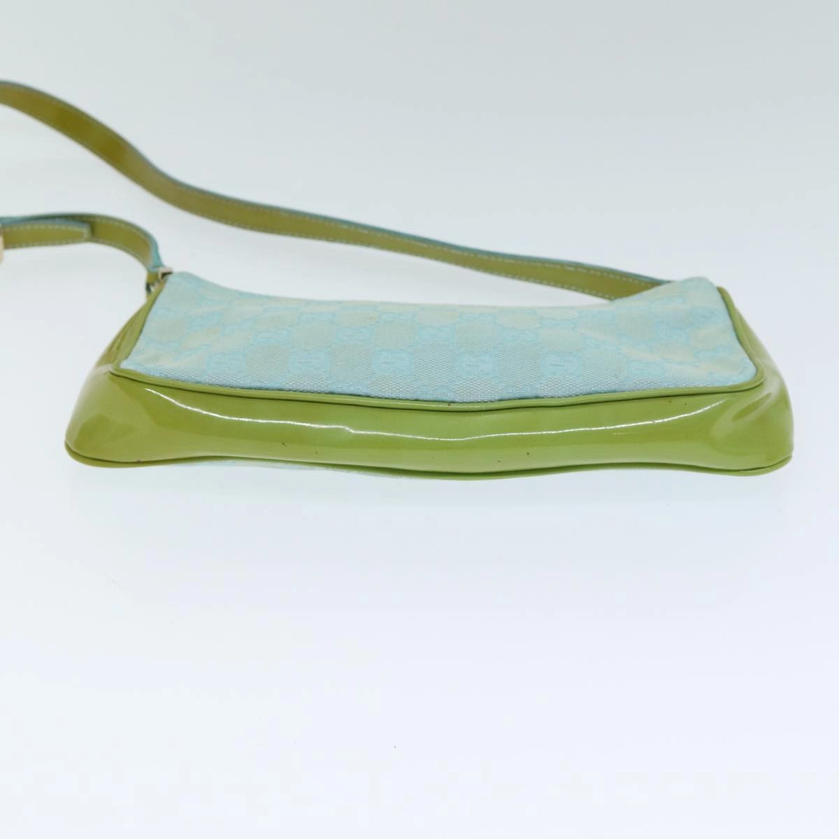 GUCCI GG Canvas Shoulder Bag Light Blue 001 4152  82144