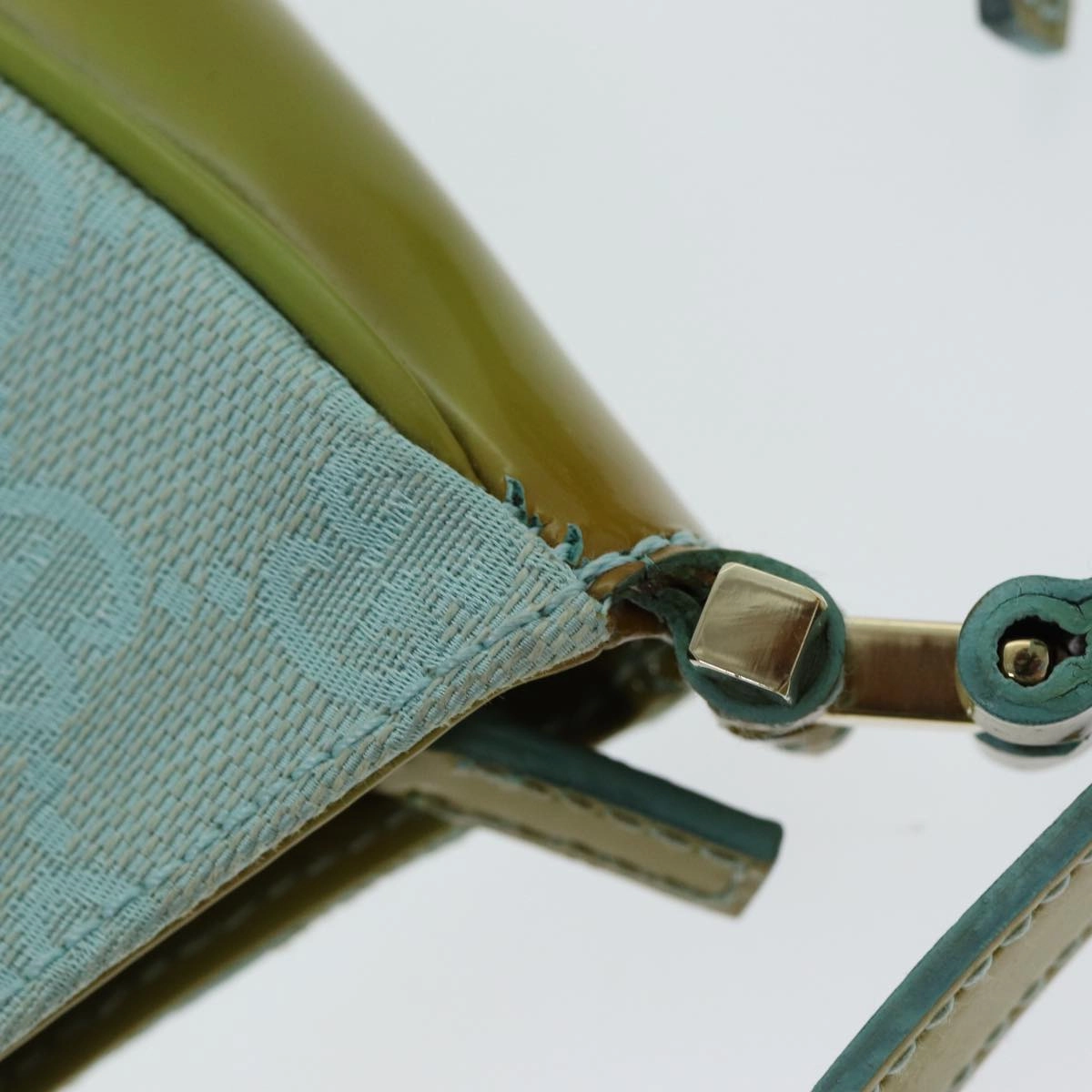 GUCCI GG Canvas Shoulder Bag Light Blue 001 4152  82144