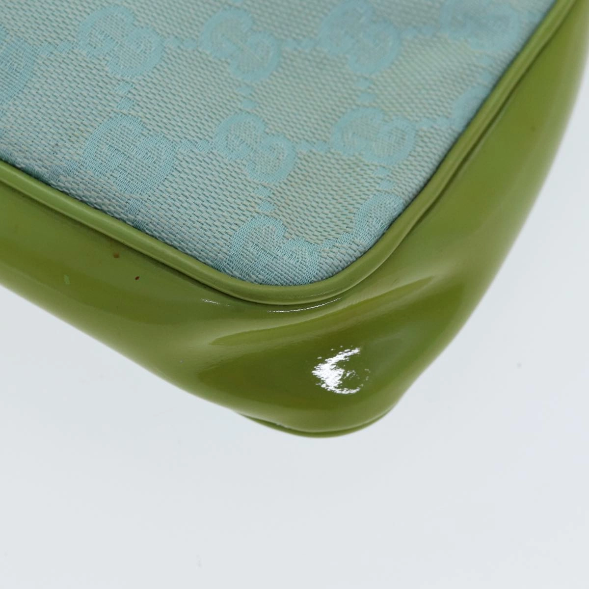 GUCCI GG Canvas Shoulder Bag Light Blue 001 4152  82144