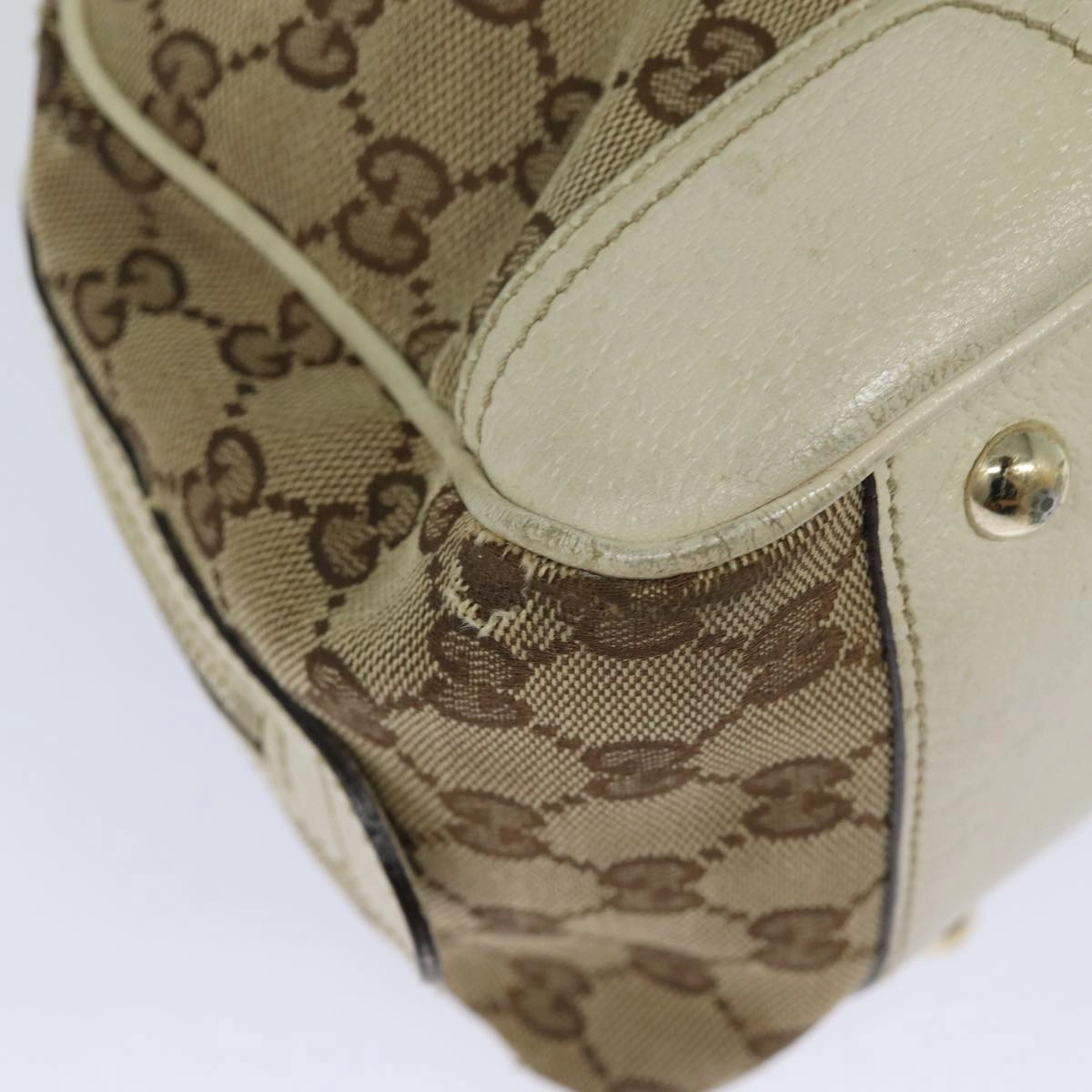 GUCCI GG Canvas Web Sherry Line Shoulder Bag Beige Red Green 161720  80133