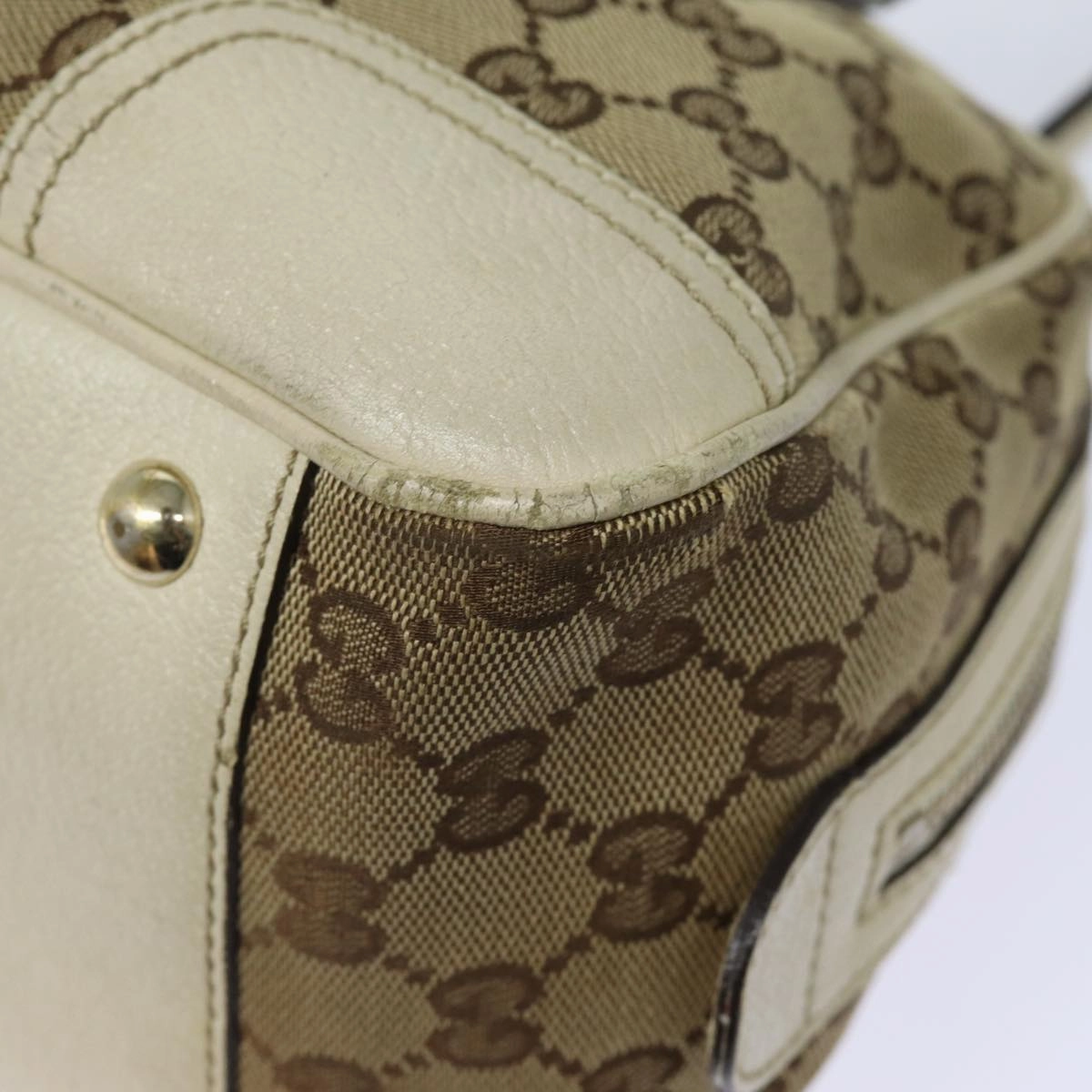 GUCCI GG Canvas Web Sherry Line Shoulder Bag Beige Red Green 161720  80133