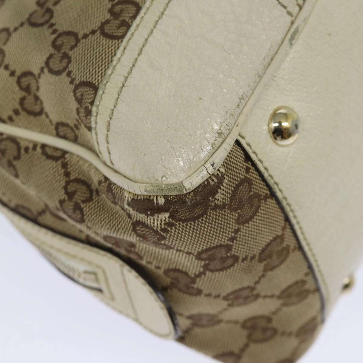 GUCCI GG Canvas Web Sherry Line Shoulder Bag Beige Red Green 161720  80133
