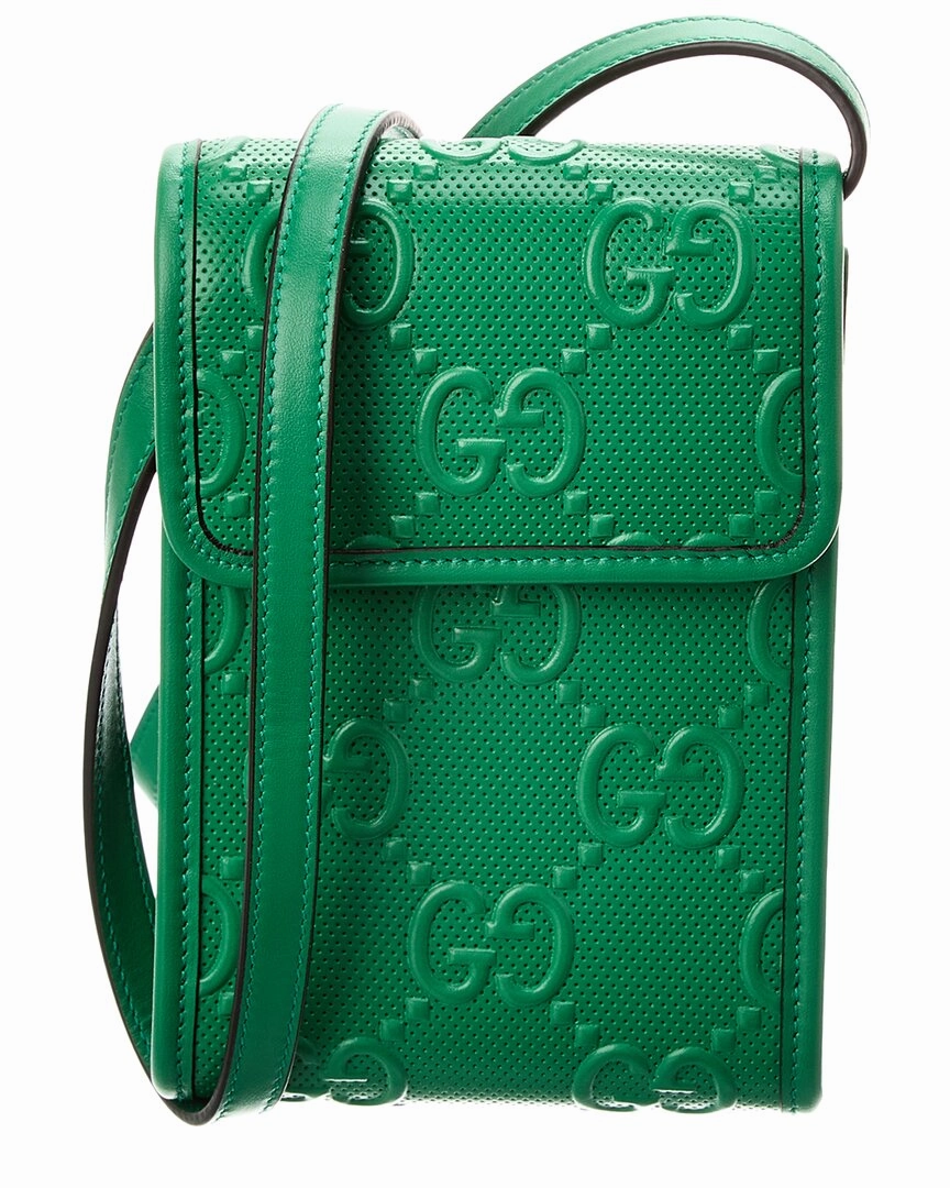 Gucci GG Embossed Leather Crossbody