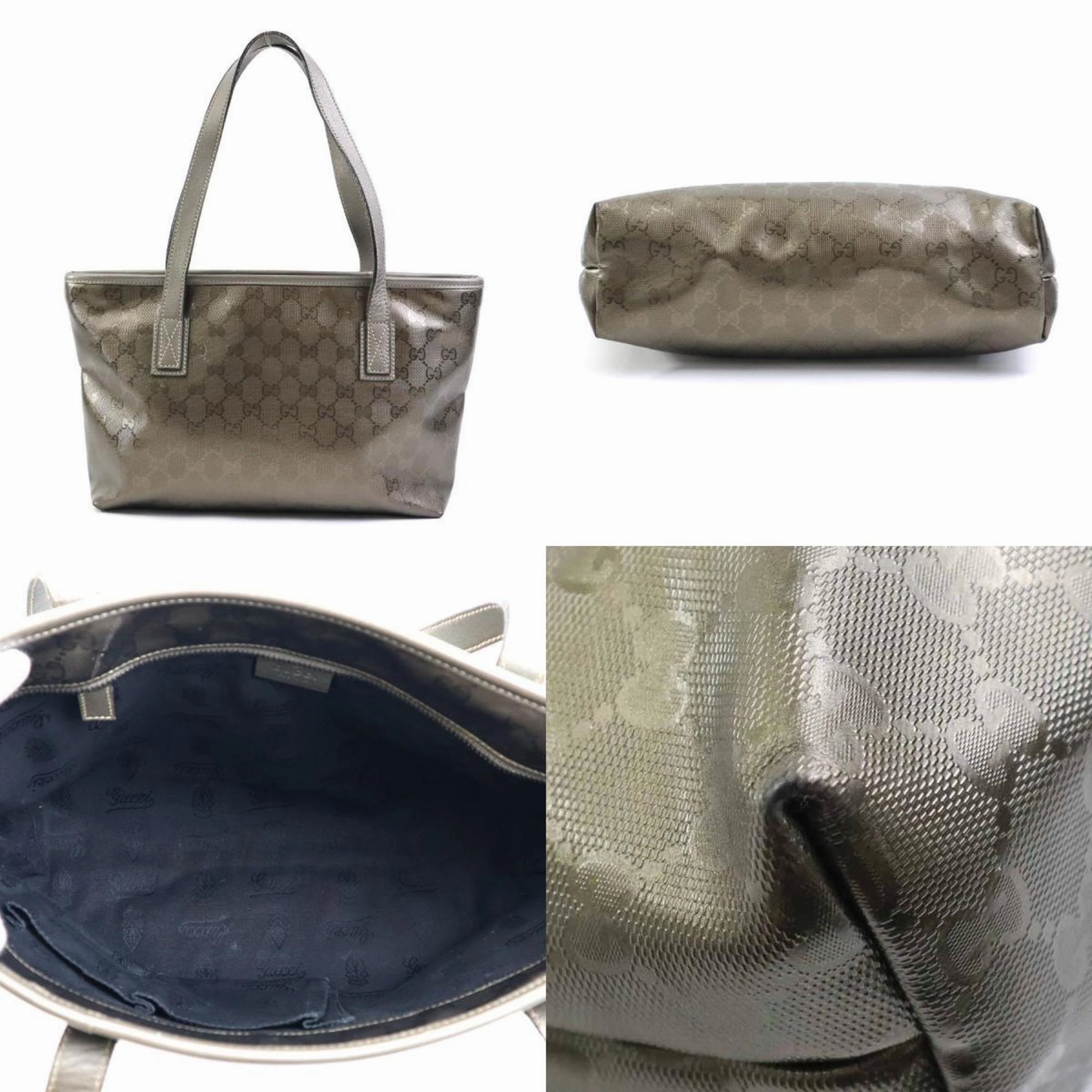 Gucci Gg Imprim Pvc Leather Shoulder Bag Tote Bag (Pre-Owned)