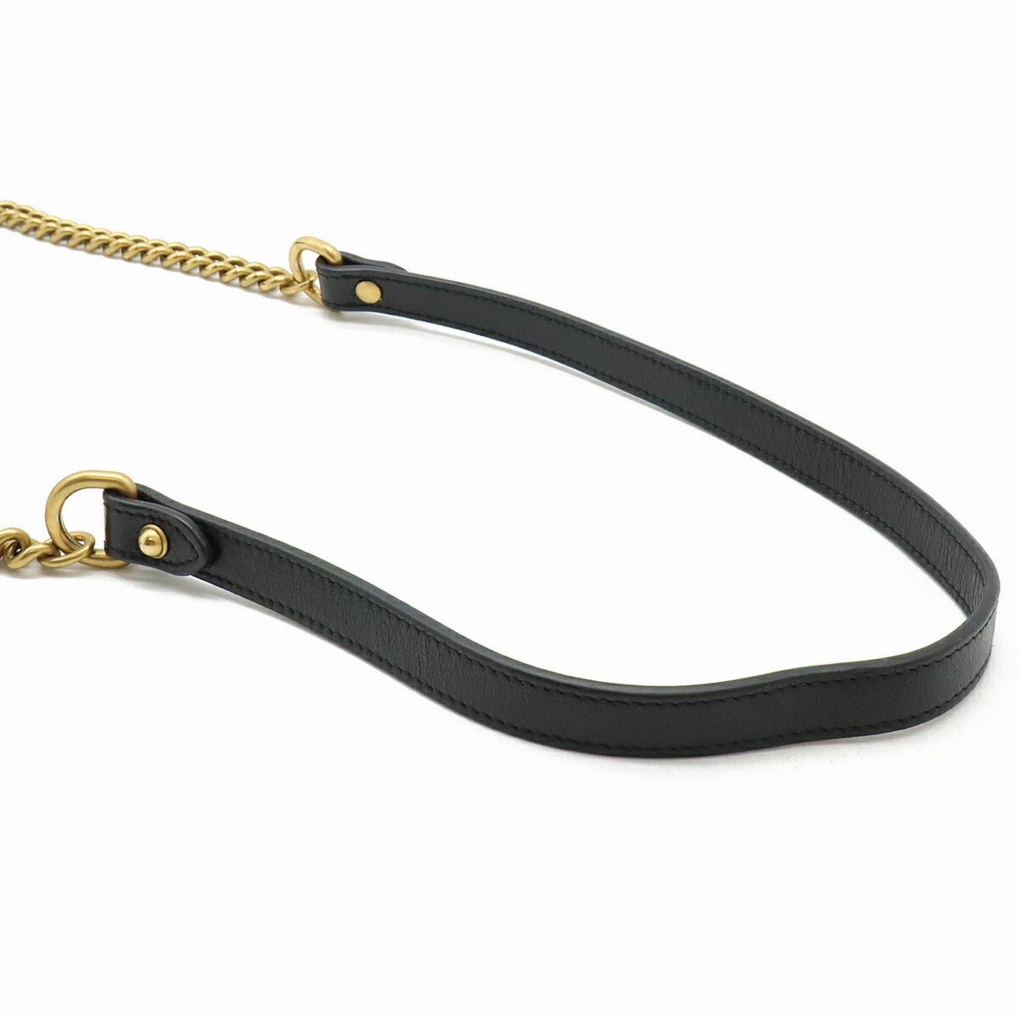 Gucci Gg Marmont Black Leather Shoulder Bag ()