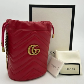 GUCCI GG Marmont Bucket Shoulder Bag gu8954cc