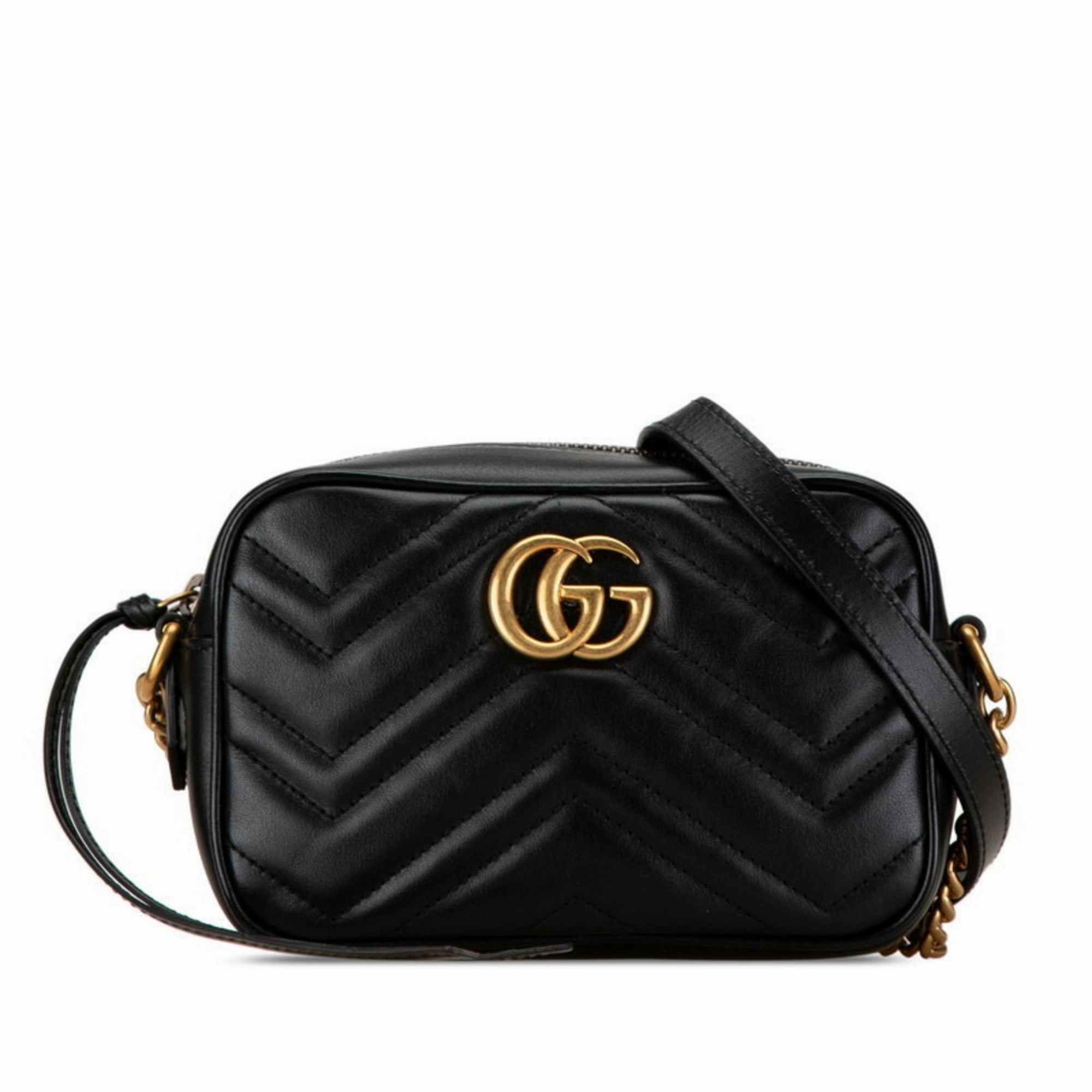Gucci Gg Marmont  Leather Shoulder Bag (Pre-Owned)