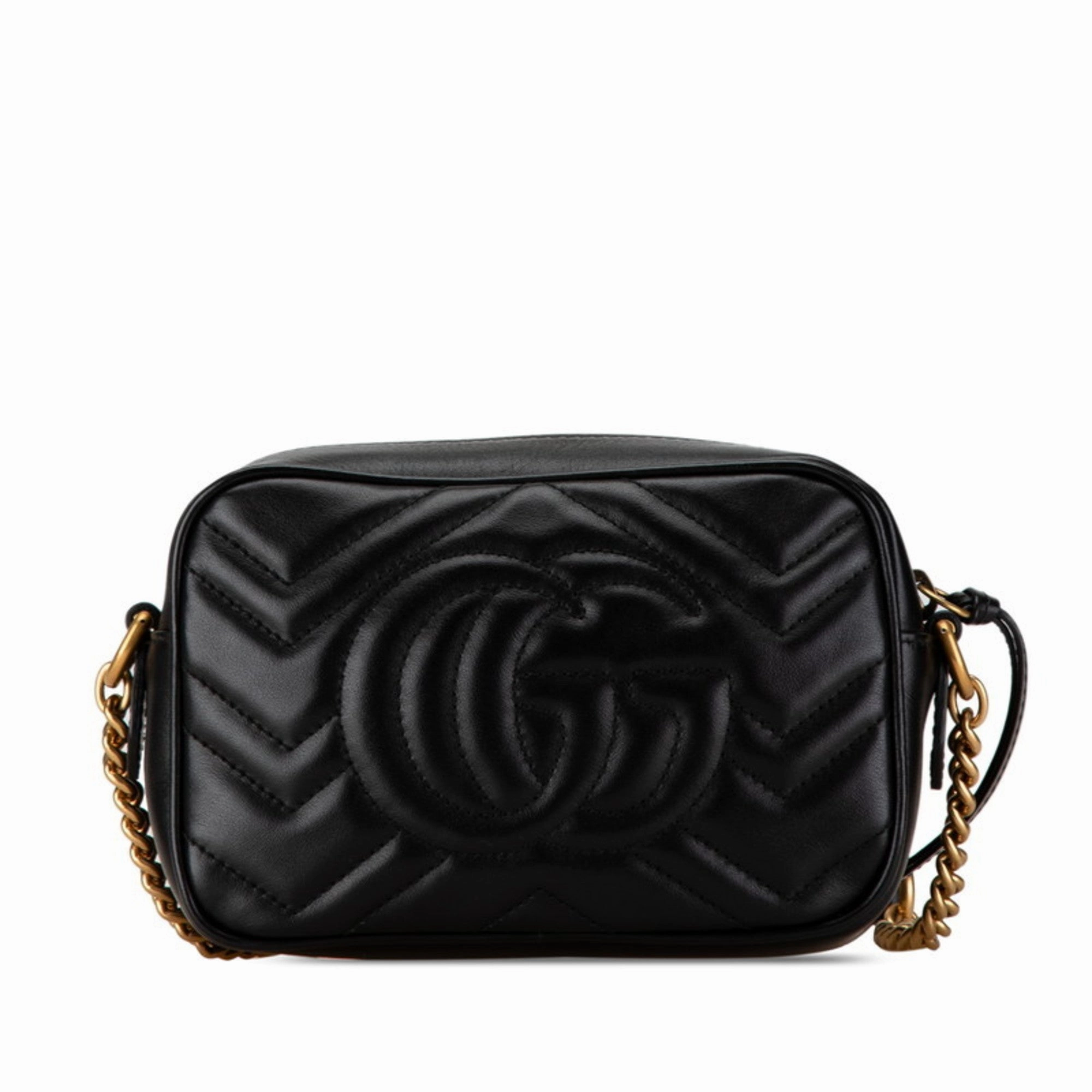 Gucci Gg Marmont  Leather Shoulder Bag (Pre-Owned)