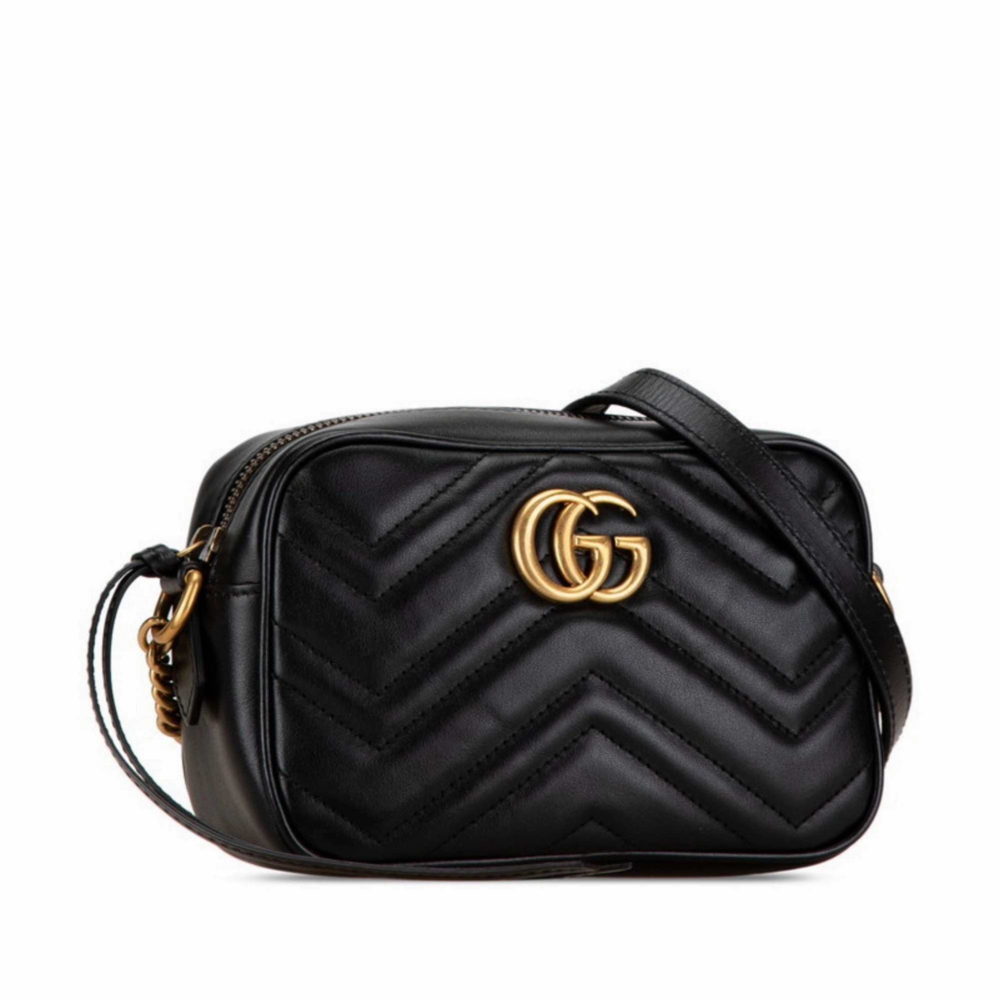 Gucci Gg Marmont  Leather Shoulder Bag (Pre-Owned)