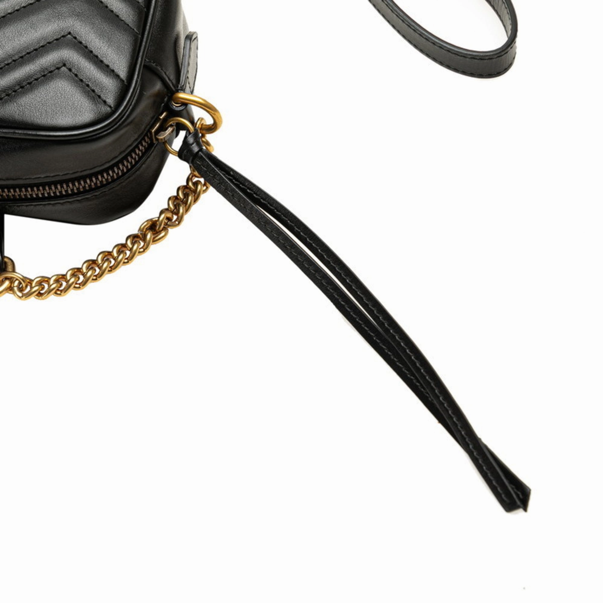 Gucci Gg Marmont  Leather Shoulder Bag (Pre-Owned)