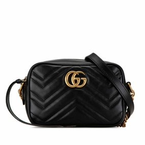 Gucci Gg Marmont  Leather Shoulder Bag (Pre-Owned)