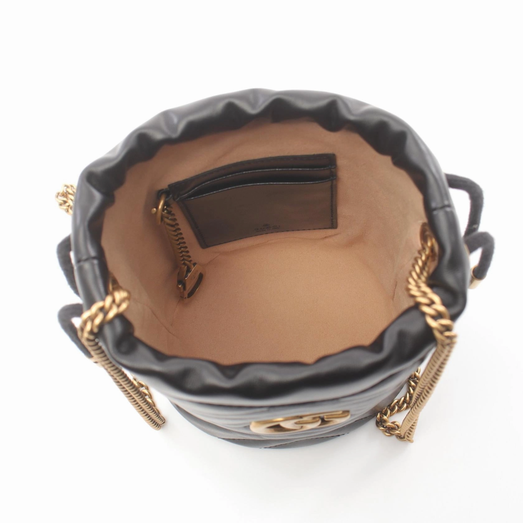 Gucci GG Marmont Mini Bucket Shoulder Bag 575163