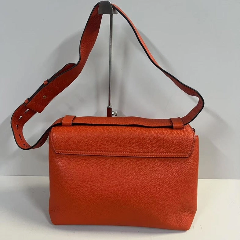 Gucci GG Marmont Orange Leather Crossbody Bag