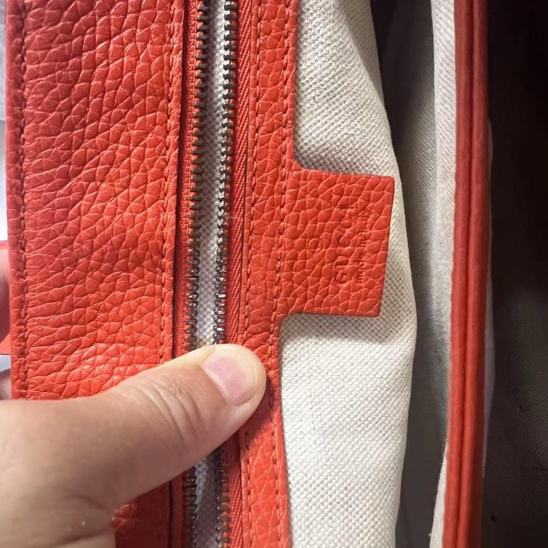 Gucci GG Marmont Orange Leather Crossbody Bag