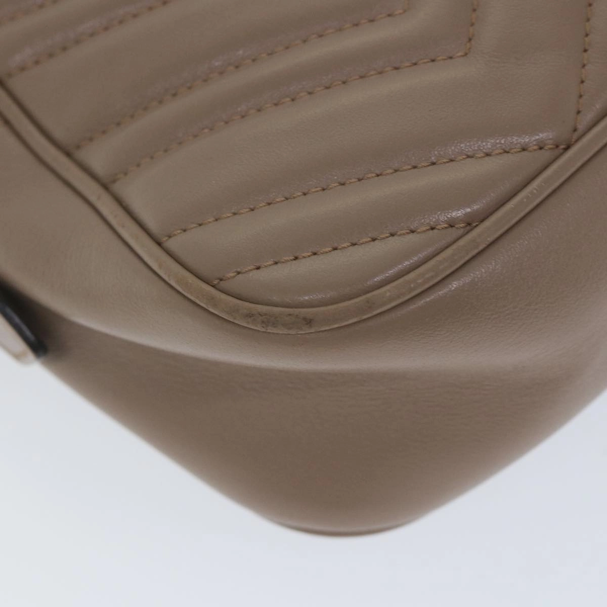 GUCCI GG Marmont Shoulder Bag Beige 447632  bs9395