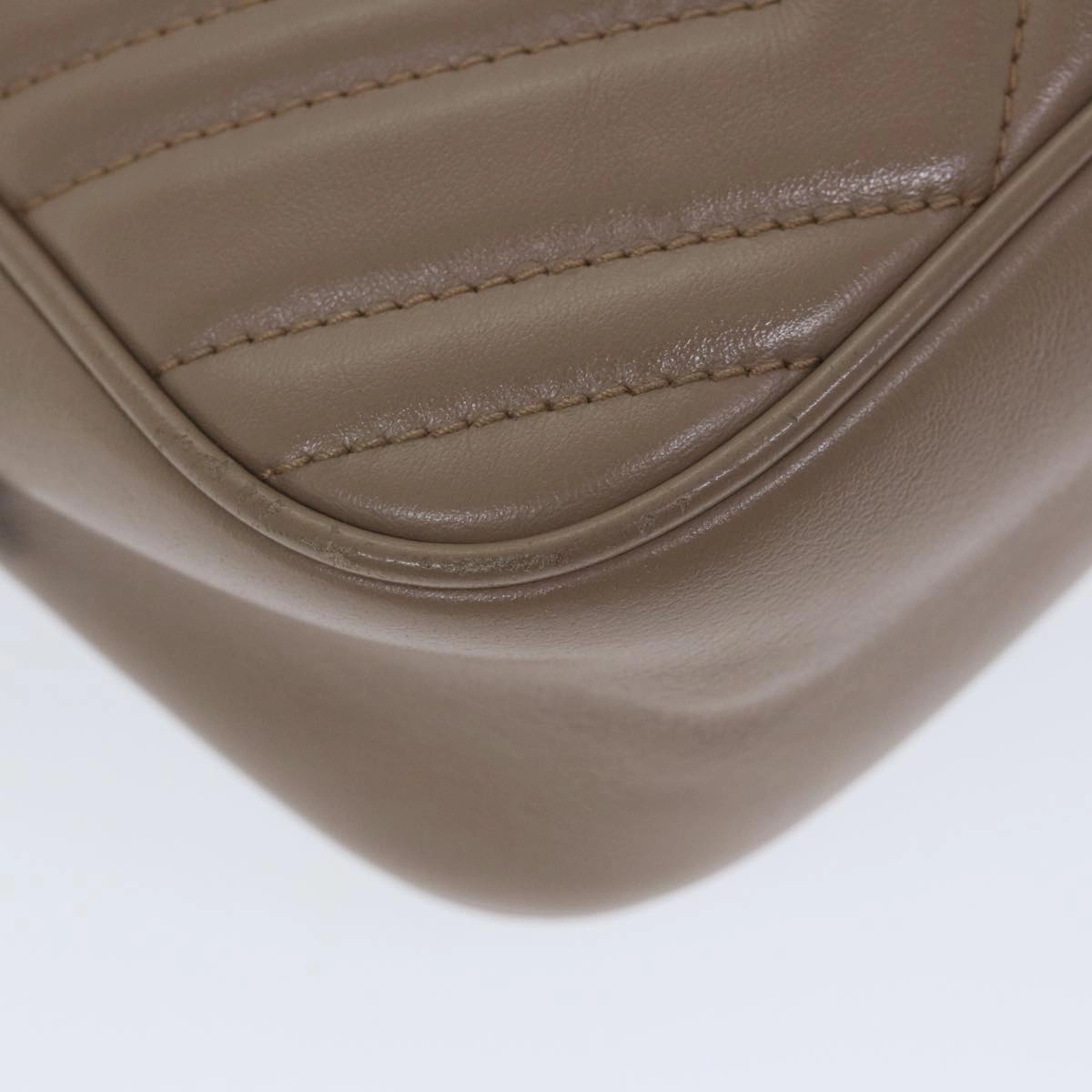 GUCCI GG Marmont Shoulder Bag Beige 447632  bs9395
