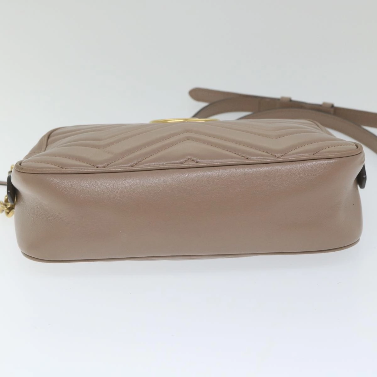 GUCCI GG Marmont Shoulder Bag Beige 447632  bs9395