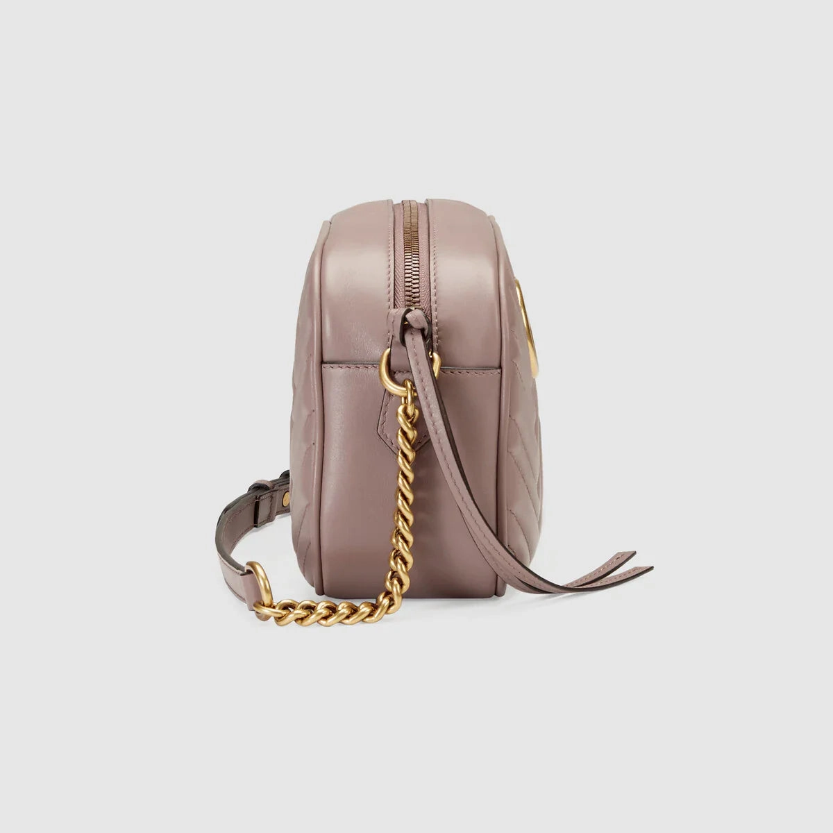 Gucci GG Marmont small matelass shoulder bag Dusty pink