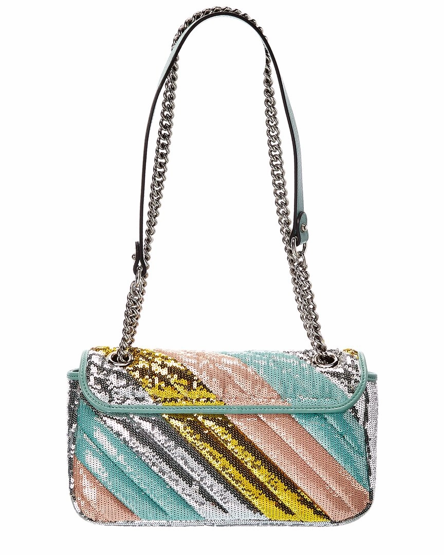 Gucci GG Marmont Small Sequin Shoulder Bag