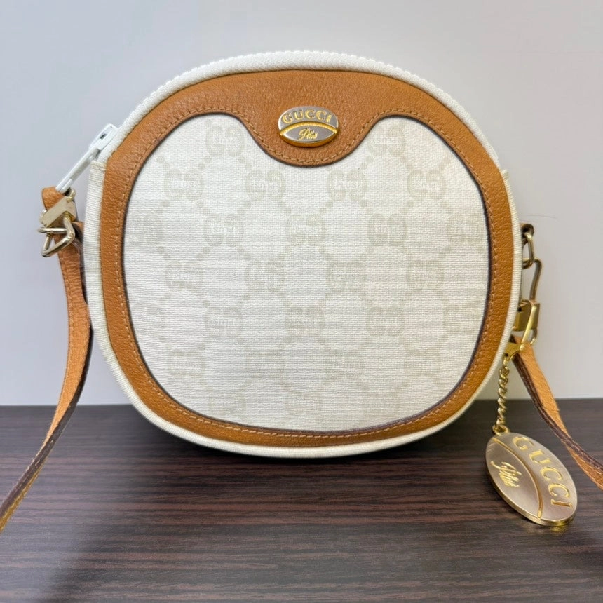 Gucci GG Plus Beige Brown Crossbody Bag