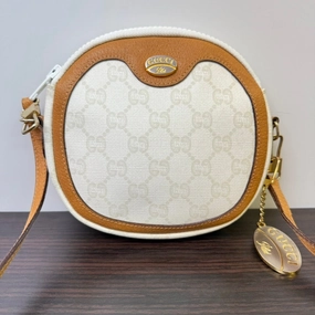 Gucci GG Plus Beige Brown Crossbody Bag