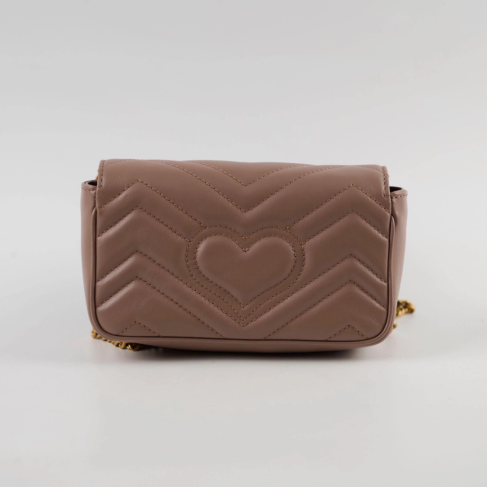 Gucci GG Supermini Marmont Matelasse Dusty Pink