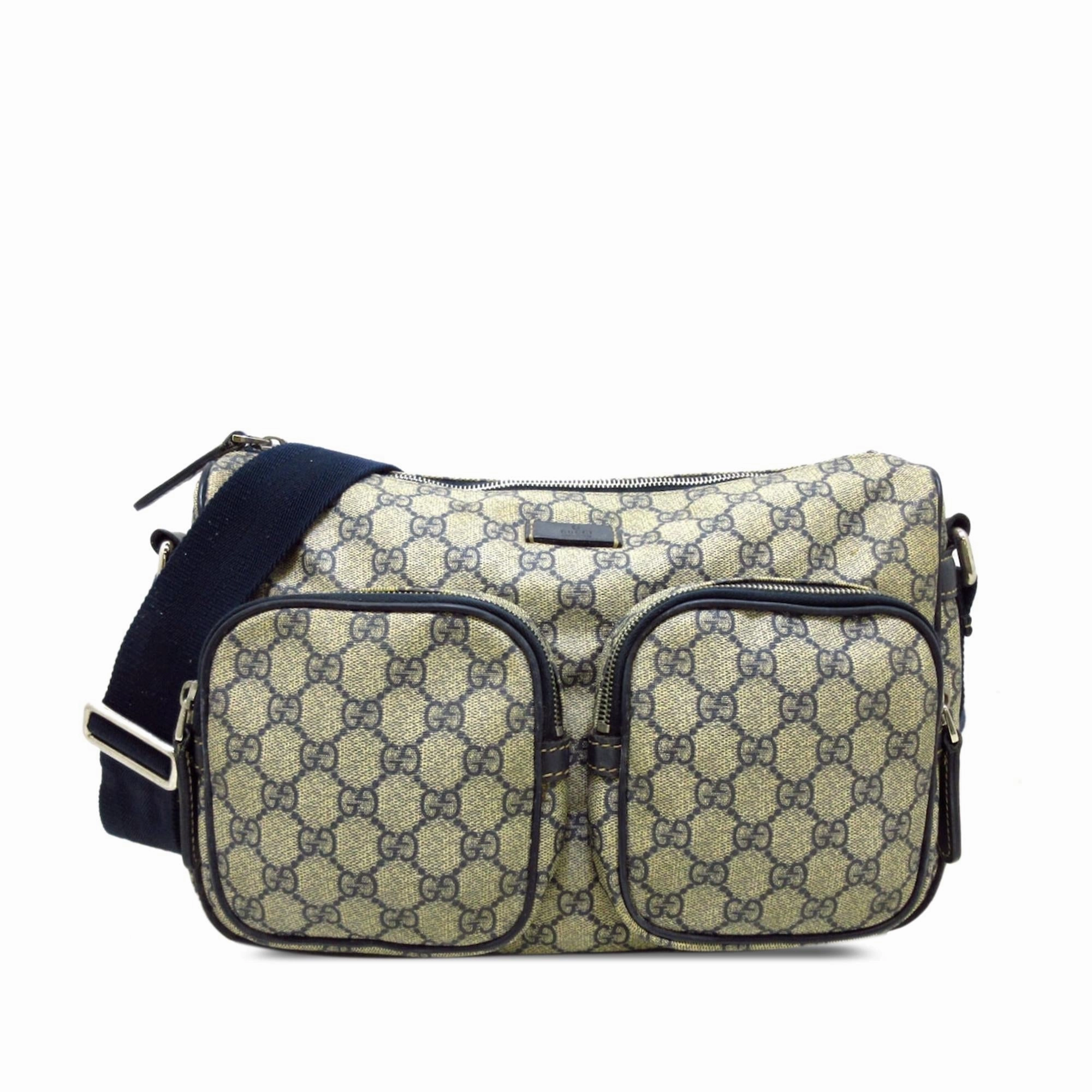 Gucci GG Supreme Double Pocket Crossbody (SHG-0tXOCu)