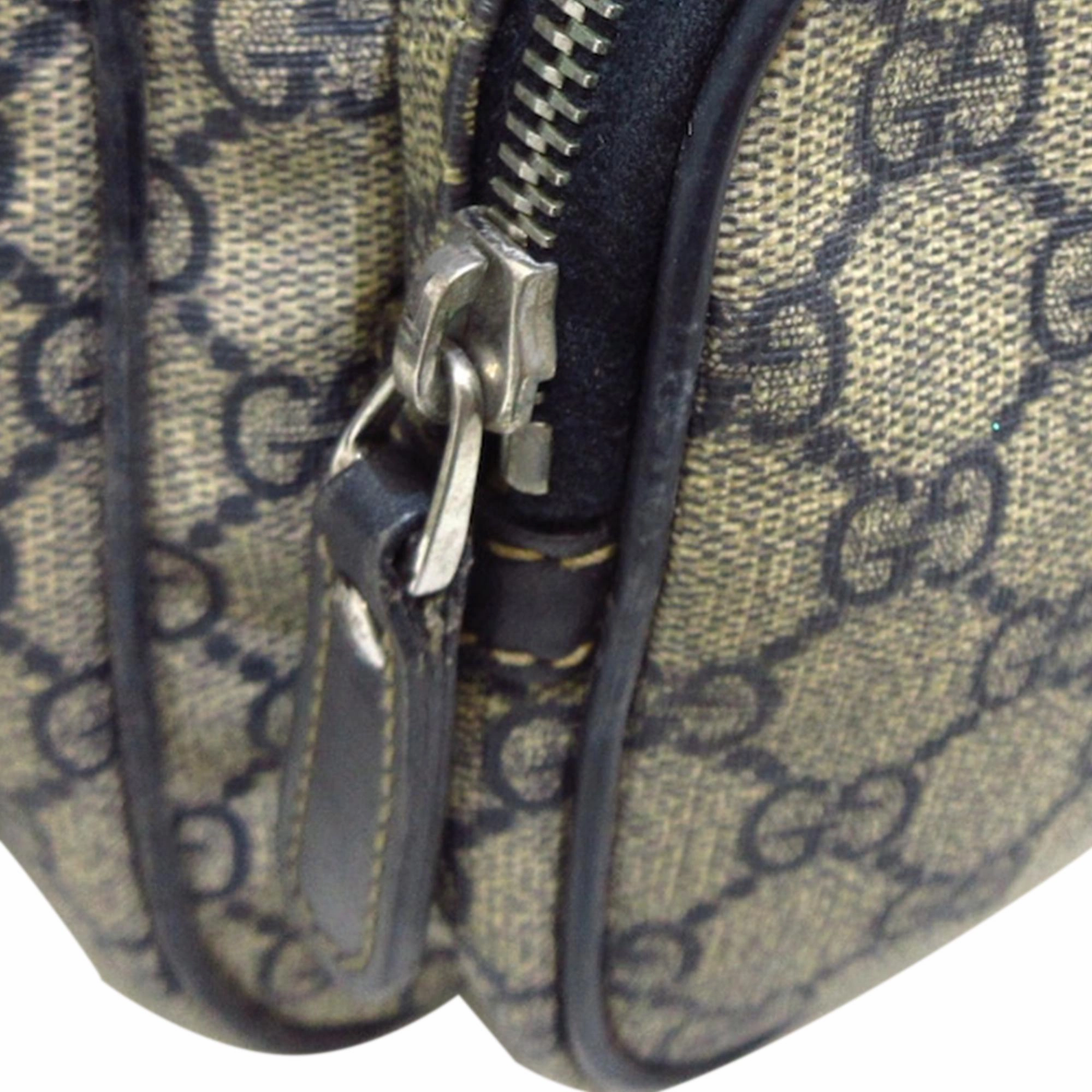 Gucci GG Supreme Double Pocket Crossbody (SHG-0tXOCu)