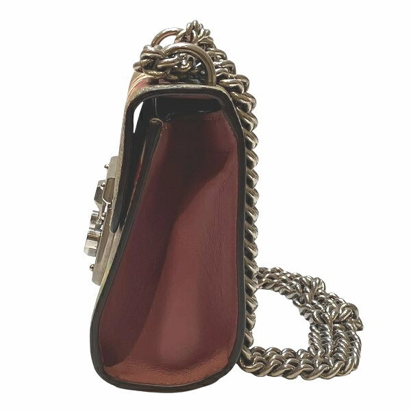 Gucci GG Supreme Flora Chain Shoulder Bag