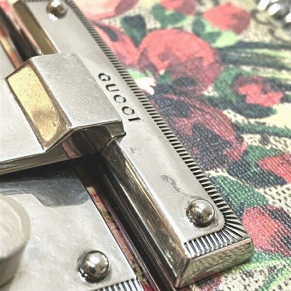 Gucci GG Supreme Flora Chain Shoulder Bag