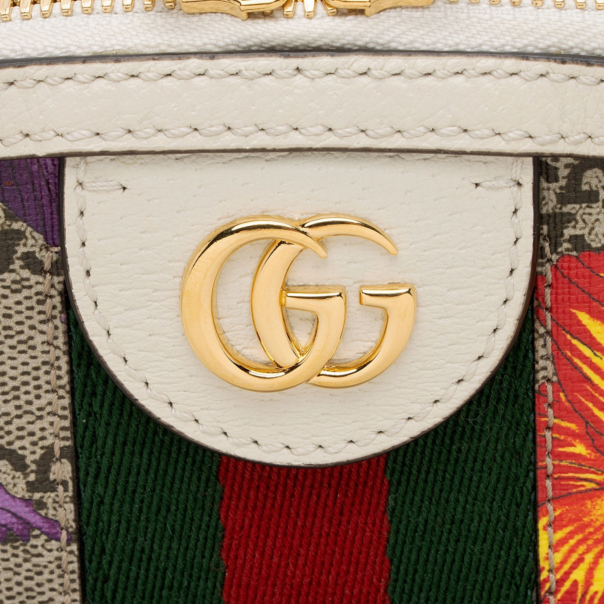Gucci GG Supreme Flora Ophidia Dome Small Shoulder Bag (SHF-y1K6pl)