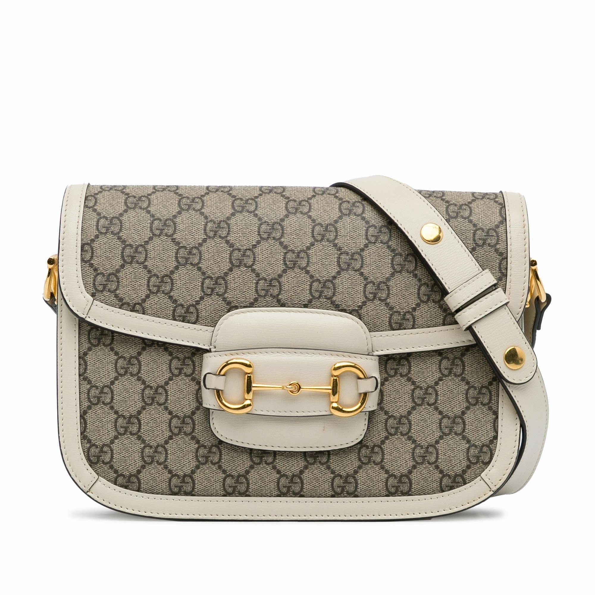 Gucci GG Supreme Horsebit 1955 Crossbody Bag (SHG-hjtQvv)