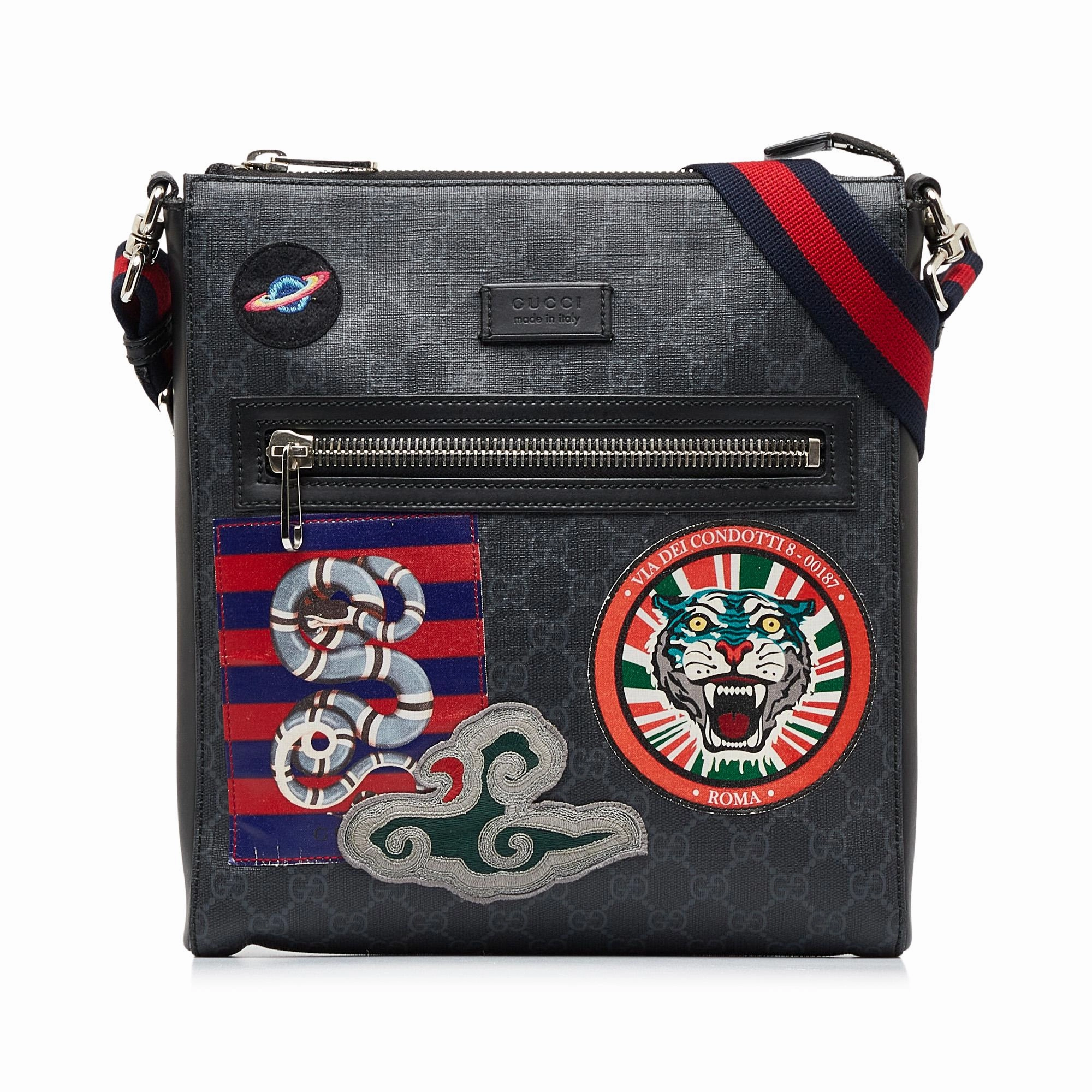 Gucci GG Supreme Night Courier Crossbody (SHG-B87ymk)