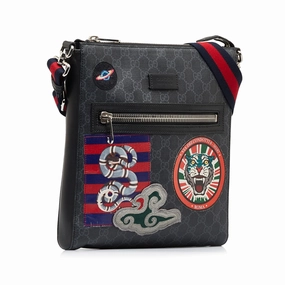 Gucci GG Supreme Night Courier Crossbody (SHG-B87ymk)