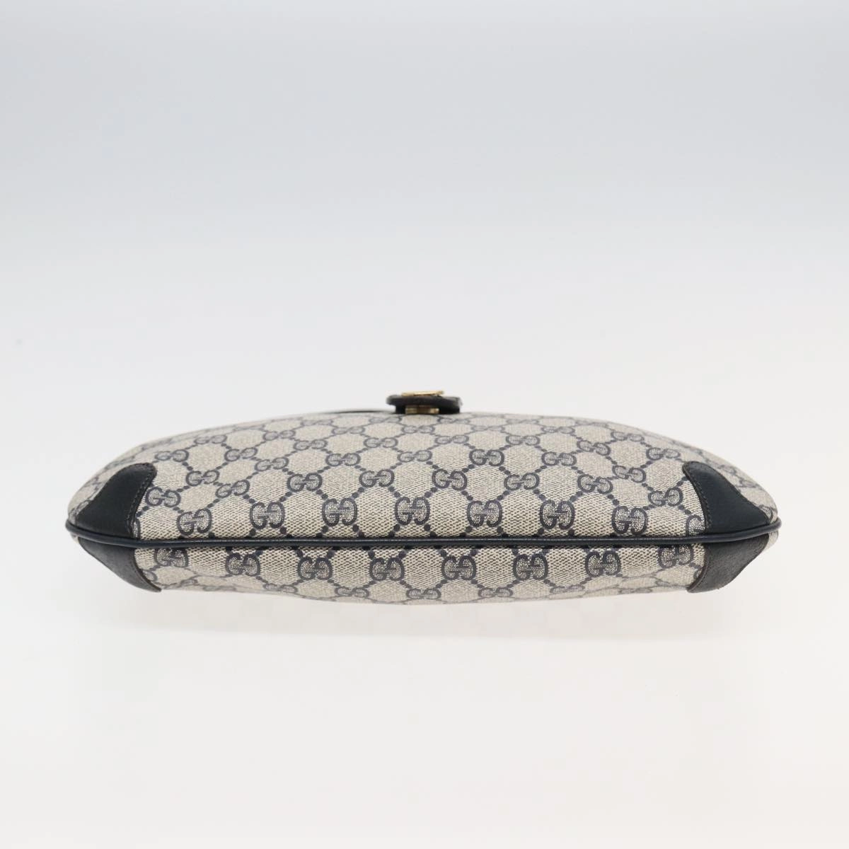 GUCCI GG Supreme Sherry Line Shoulder Bag PVC Navy Red 904 02 026  83193