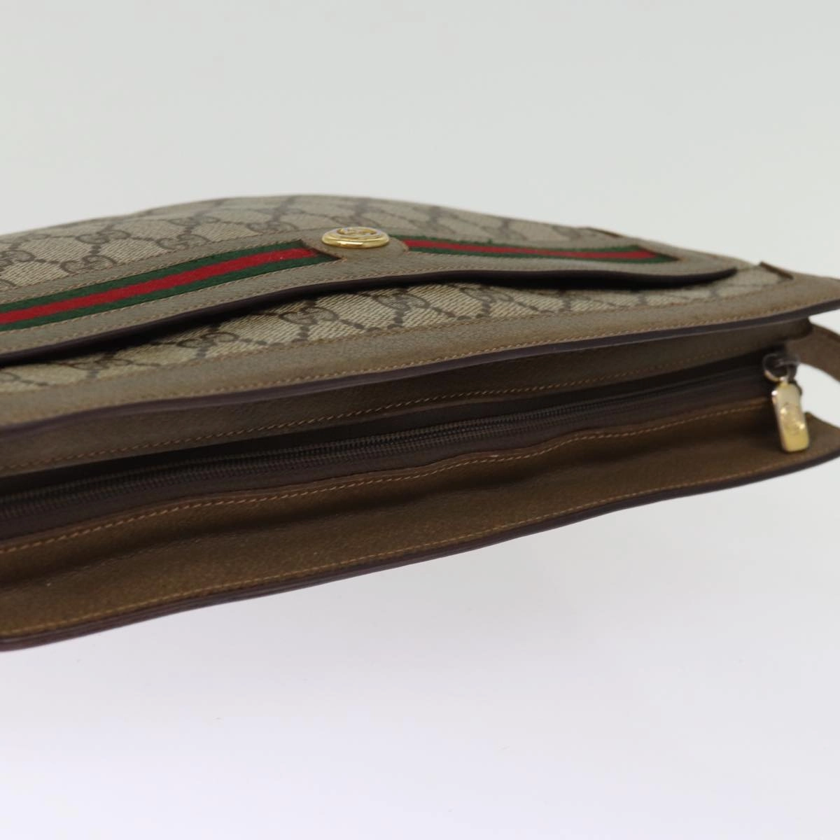 GUCCI GG Supreme Shoulder Bag PVC Leather Beige 41 02 090  th4950