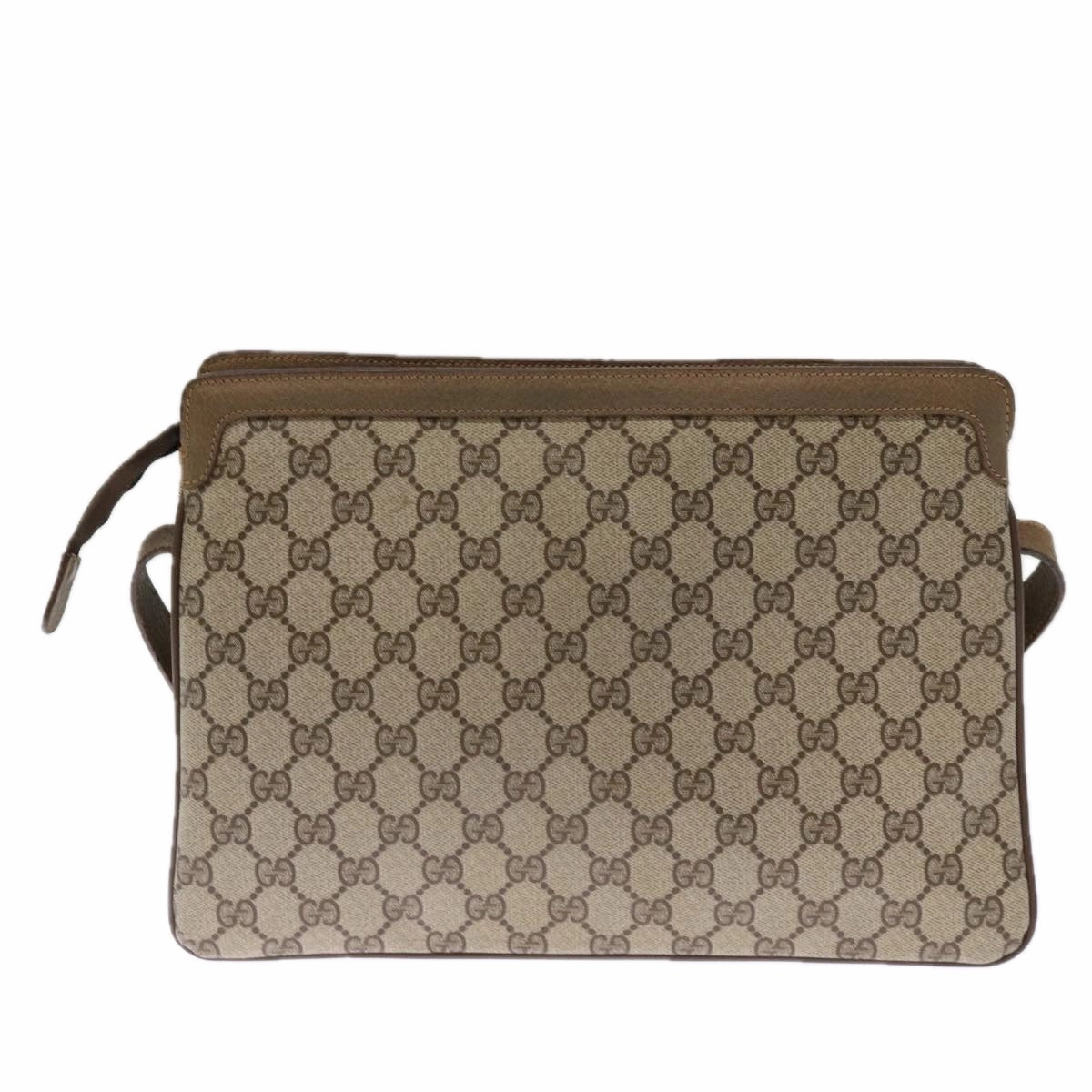 GUCCI GG Supreme Shoulder Bag PVC Leather Beige 41 02 090  th4950