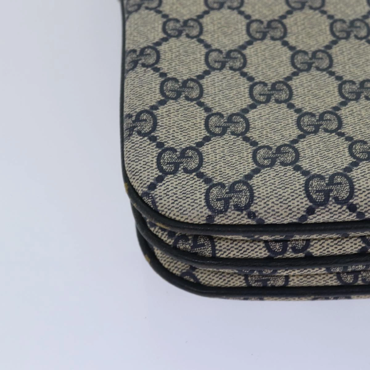 GUCCI GG Supreme Shoulder Bag PVC Leather Navy 004 106 0024  ar11976