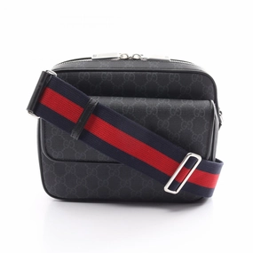 Gucci GG Supreme Small Crossbody Bag Black/Grey