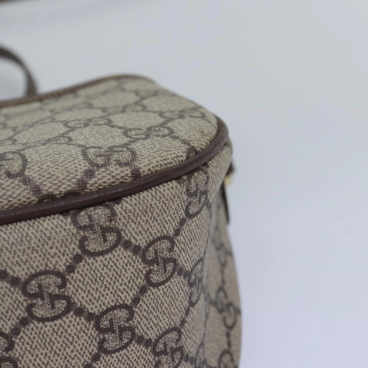 GUCCI GG Supreme Web Sherry Line Shoulder Bag Beige Red 001 123  12792