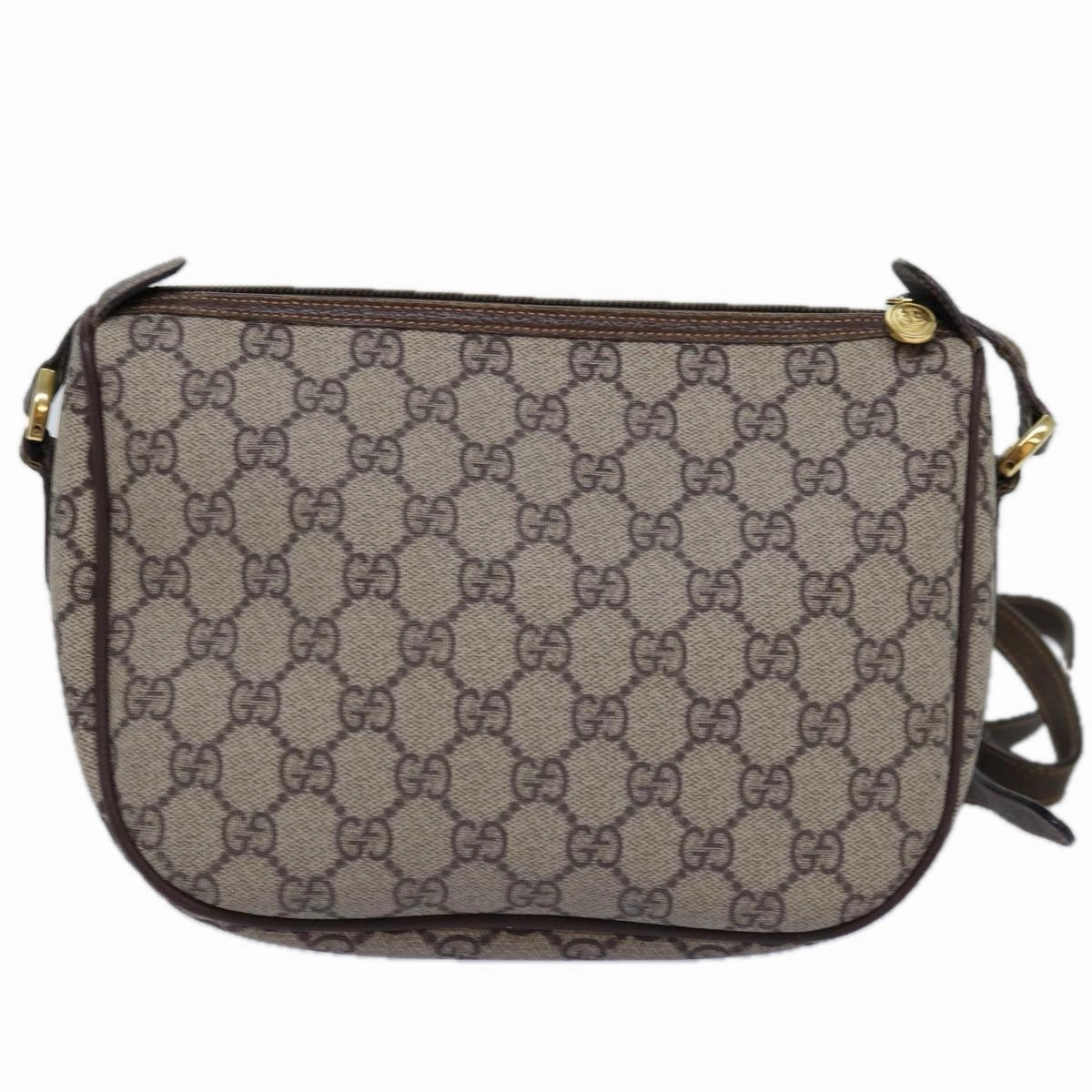 GUCCI GG Supreme Web Sherry Line Shoulder Bag Beige Red 001 123  12792