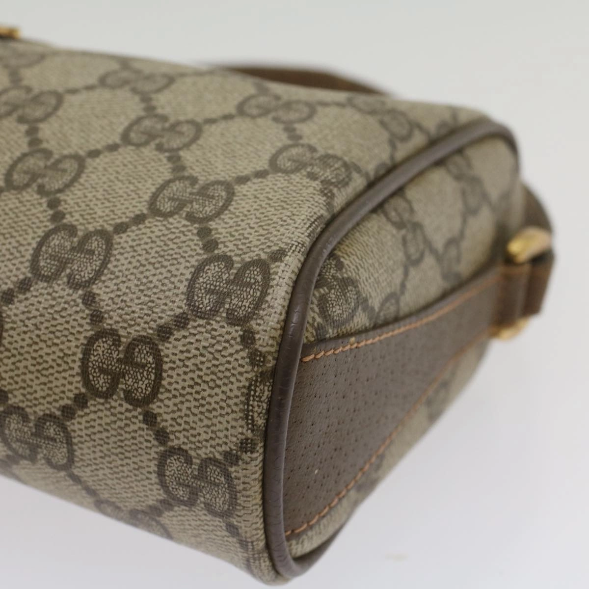 GUCCI GG Supreme Web Sherry Line Shoulder Bag Beige Red 89 02 018  bs9008