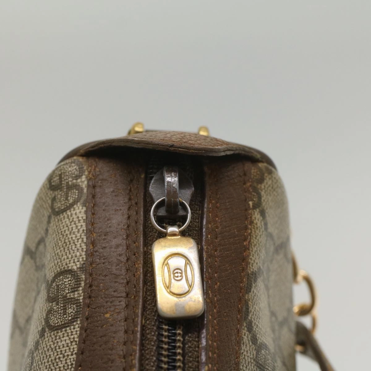 GUCCI GG Supreme Web Sherry Line Shoulder Bag Beige Red 89 02 018  bs9008