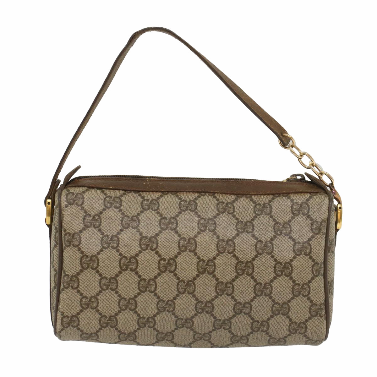 GUCCI GG Supreme Web Sherry Line Shoulder Bag Beige Red 89 02 018  bs9008