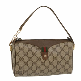 GUCCI GG Supreme Web Sherry Line Shoulder Bag Beige Red 89 02 018  bs9008